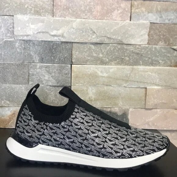 MICHAEL Michael Kors Bodie Crystal Logo Mesh Slip-On Trainer - Picture 5 of 5